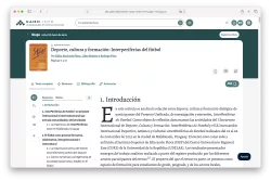 Capture d'écran d'un article de la revue STPS traduit en espagnol sur Cairn.info